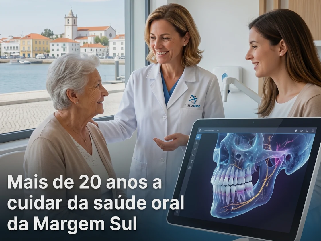 Equipa Lusocare a cuidar de pacientes — mais de 20 anos ao serviço da Margem Sul